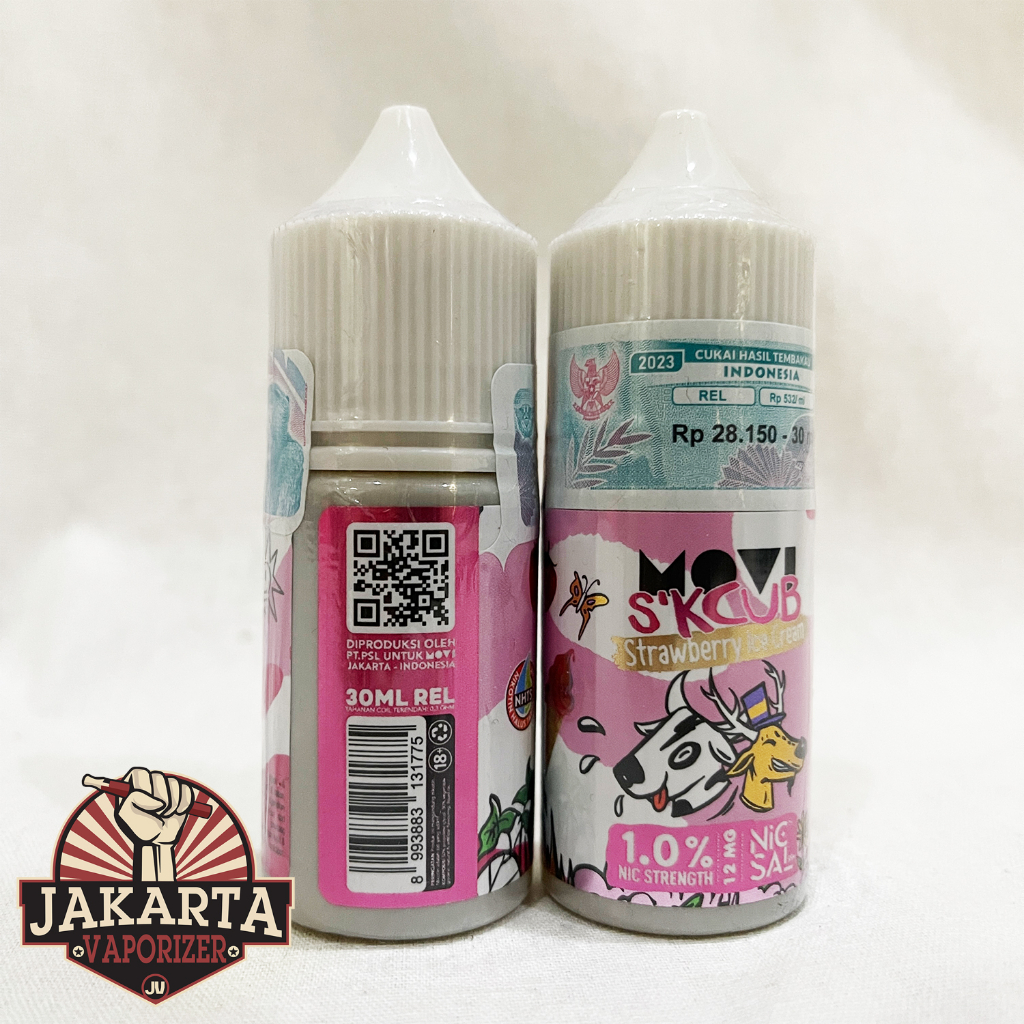 Jual SALT SKCUB BUCKS SCREAM 30ML 6MG 12MG 24MG 40MG STRAWBERRY ICE CREAM SALTNIC BY MOVI