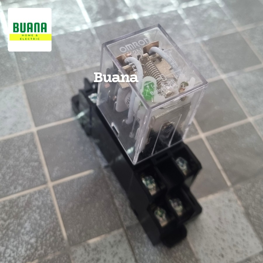 Jual Relay OMRN LY2N 24VDC plus socket / LY2N 24V DC Shopee Indonesia