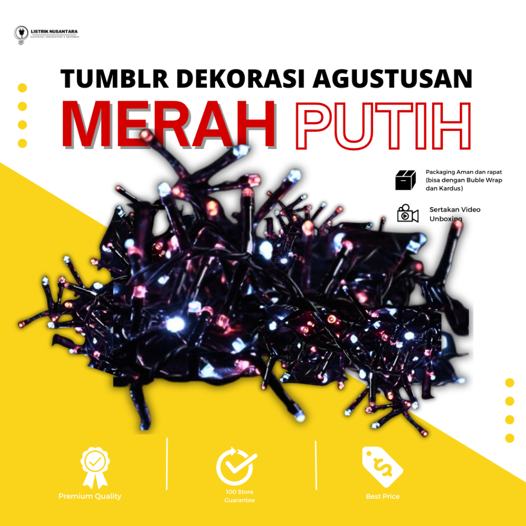 Jual Lampu Hias Led Tumblr Merah Putih RGB Rainbow Lampu Dekorasi