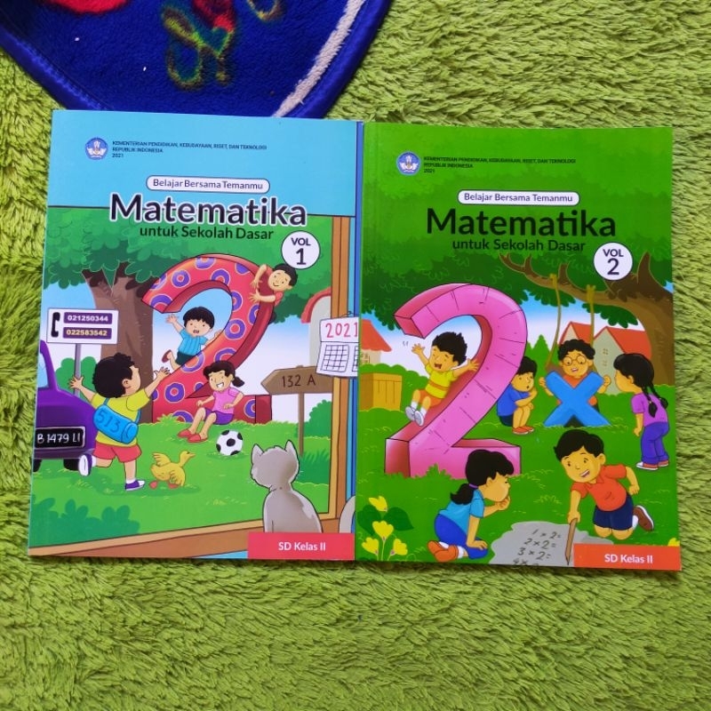 Jual ORIGINAL BUKU MATEMATIKA KELAS 2 SD VOL 1 2 KURIKULUM MERDEKA ...