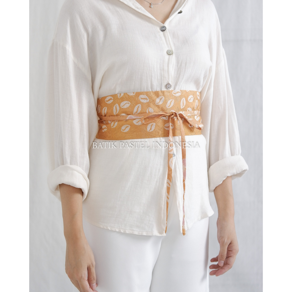 Jual Simple Obi Belt Batik Pastel Bahan Viscose Tenun (pilih variasi ...