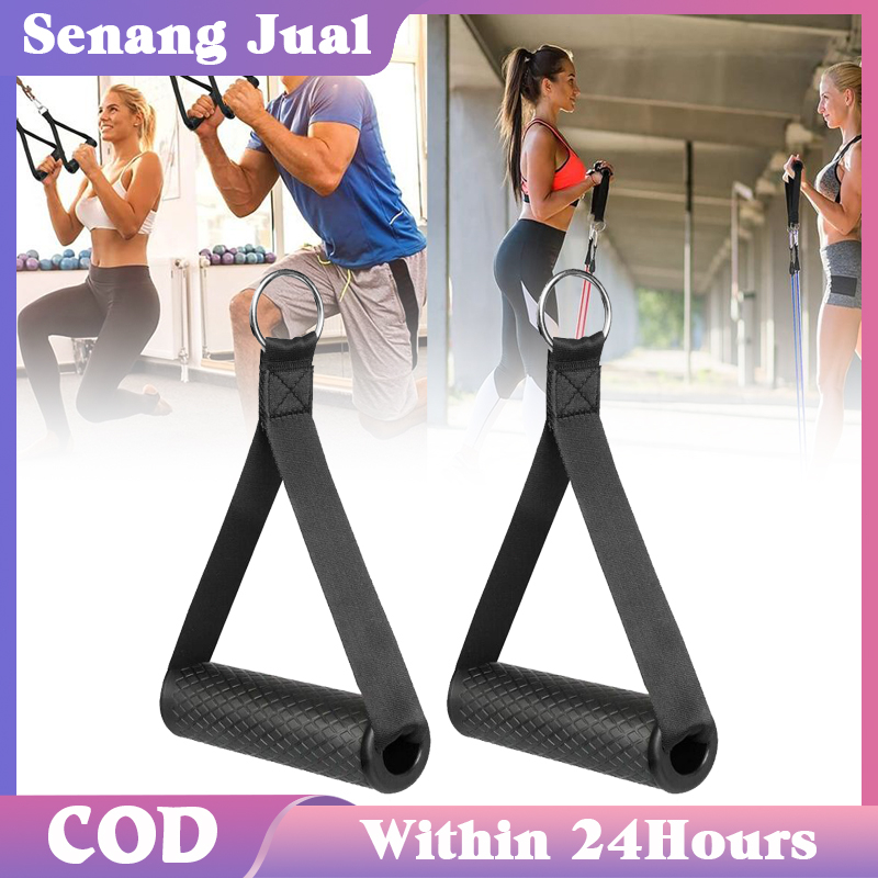 Jual 2 Pcs Anti Selip Pegangan Gym Handle Gym Lat Pull Down Karet