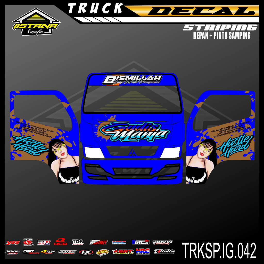 Jual Stiker Decal Kab Depan + Pintu Samping Truck - Sticker Variasi KAB ...