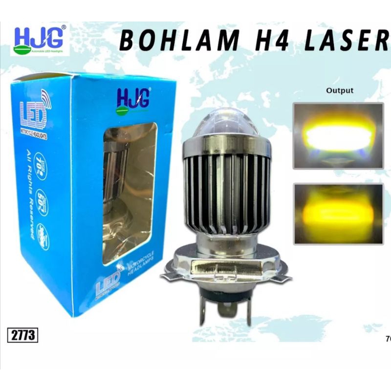 Jual Bohlam Led H4 Laser Hi Loo 18watt Shopee Indonesia