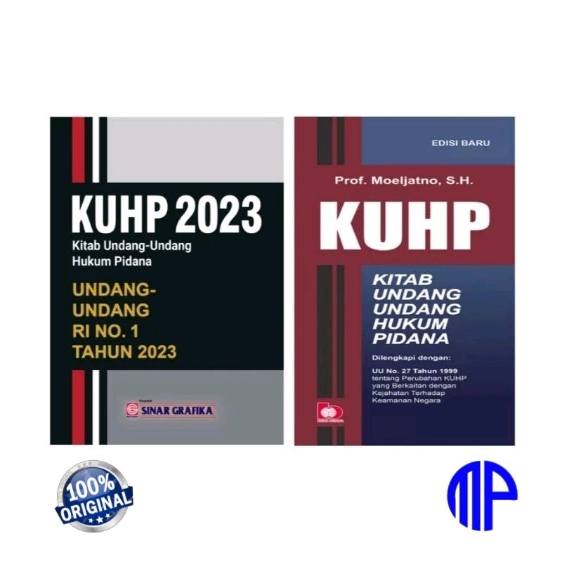 Jual Paket Buku KUHP Nasional 2023 dan KUHP Moeljatno - Original