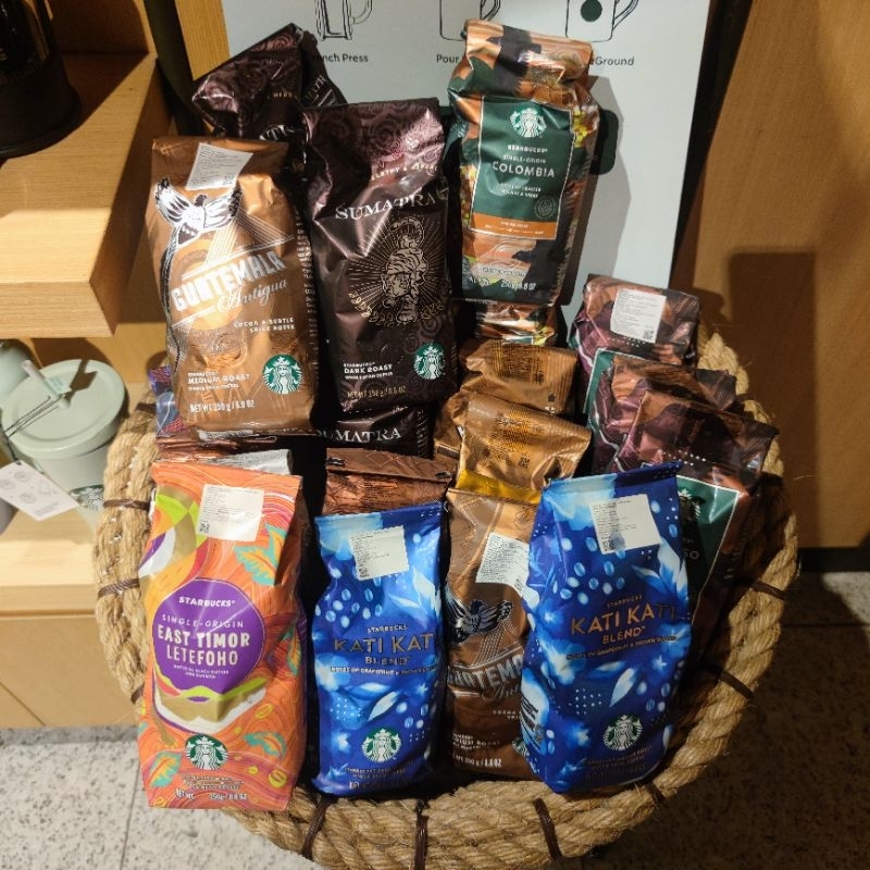 Jual Whole Bean Dark Roast 250gr Starbucks Coffee Grind Shopee Indonesia