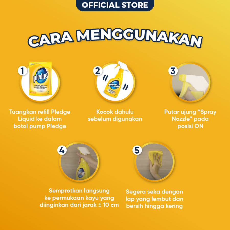 Jual Pledge Furniture Polish Liquid Pump 450ml | Shopee Indonesia