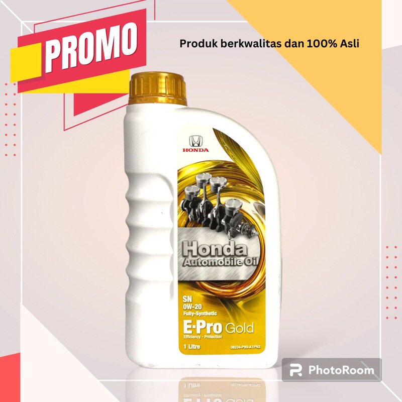 Jual Honda Oli E Pro Gold W Oli Mobil Bensin Vol Liter Shopee Indonesia