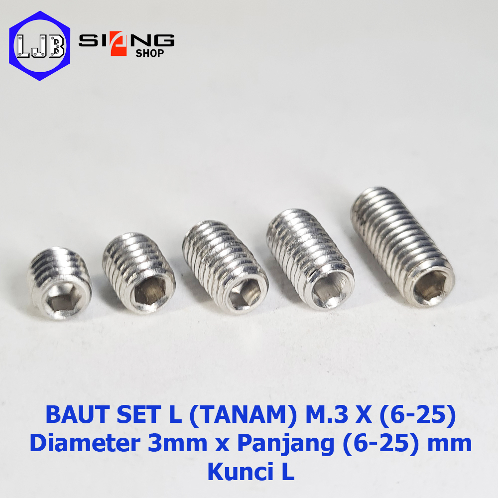 Jual Baut Tanam L Stainless M Panjang Sd Mm Set L Shopee Indonesia