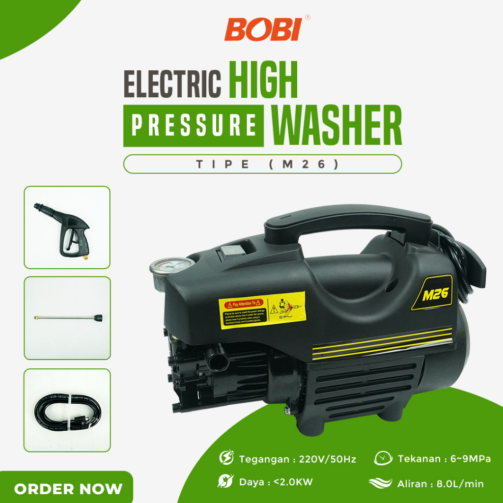 Jual Electric High Pressure Washer Type M26 /// High Pressure Washer ...