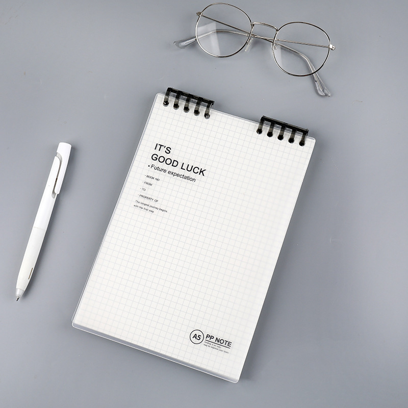 Jual Simple b5 flip up loose leaf book / buku flip horizontal line grid ...