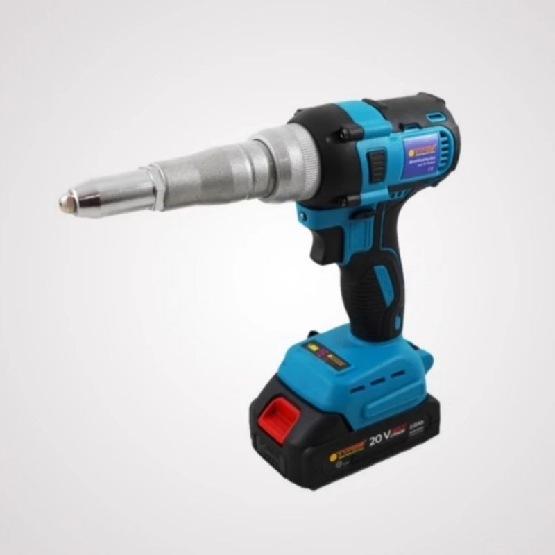 Jual TORA CORDLESS RIVET PORTABLE 20V RIVETER BATERAI MESIN BOR RIVET ...