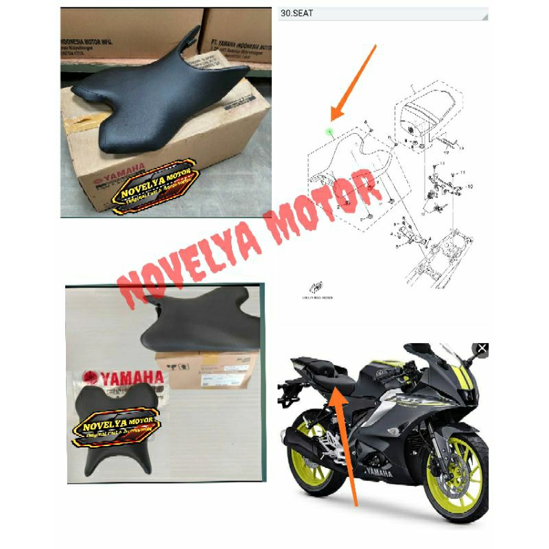 Jual SINGLE SEAT ASSY JOK TEMPAT DUDUK DEPAN NEW R15 V4 R 15 CONNECTED ...