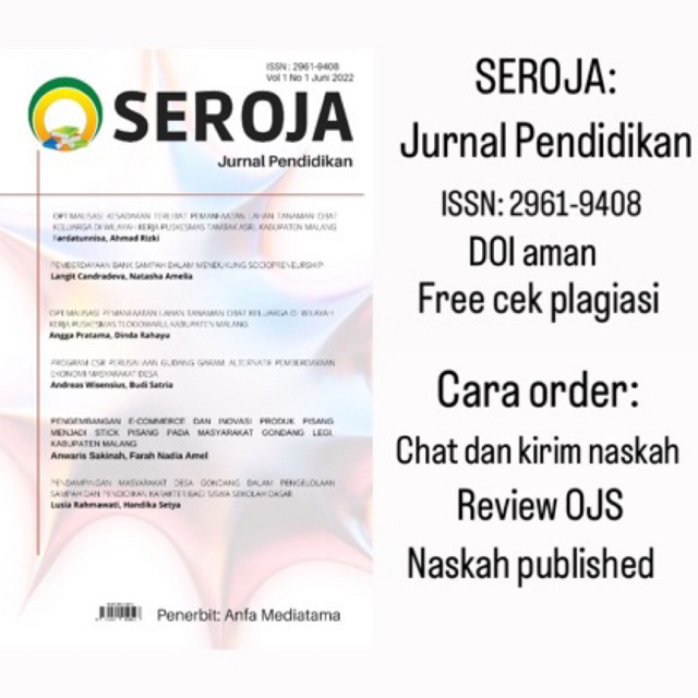 Jual Publikasi Jurnal Pendidikan SEROJA dengan ISSN dan DOI | Shopee ...