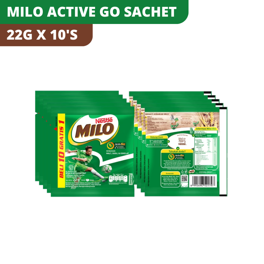 Jual Milo Active Go Sachet Gr X Sachet Shopee Indonesia