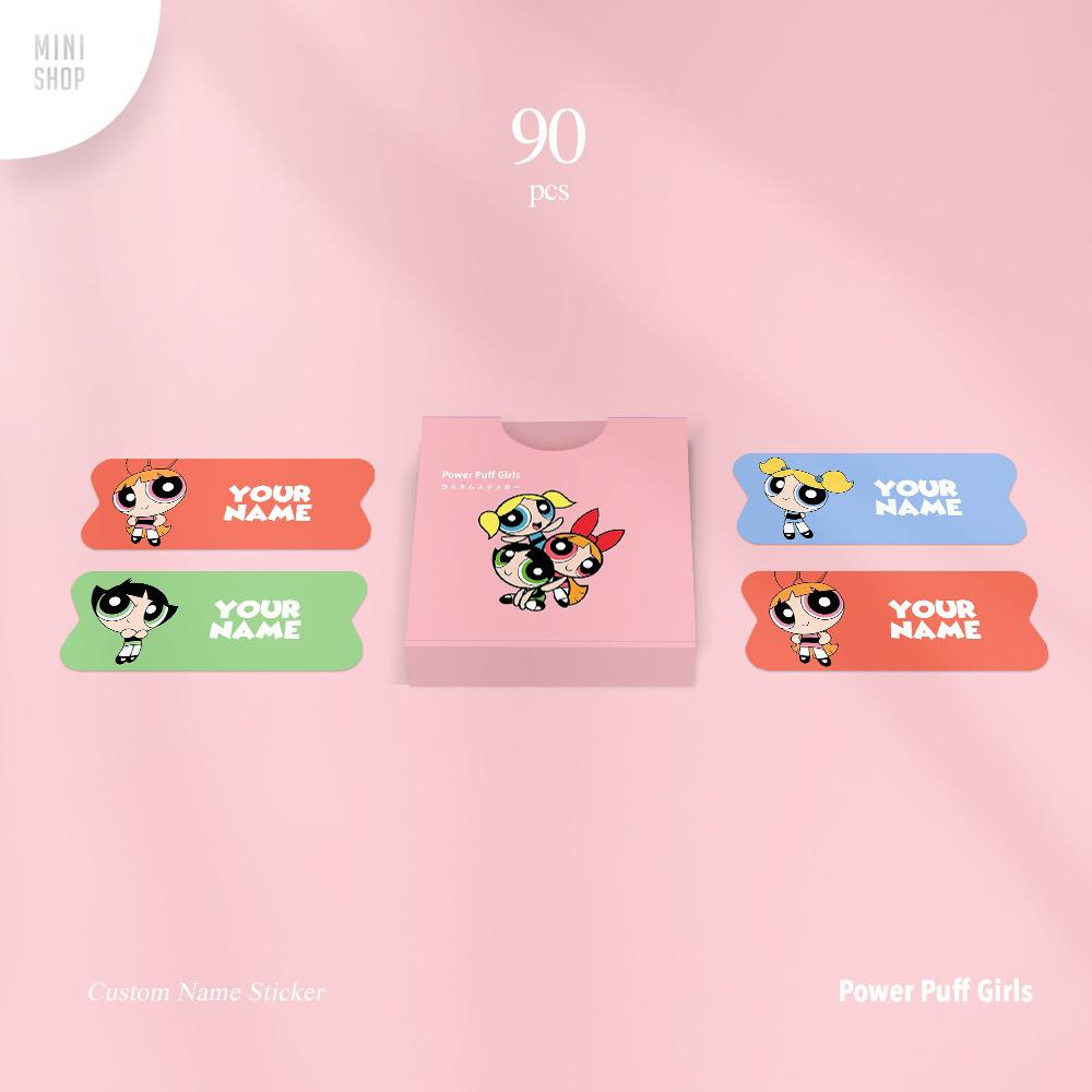 Jual Stiker Nama Custom Waterproof Power Puff Girls | Shopee Indonesia
