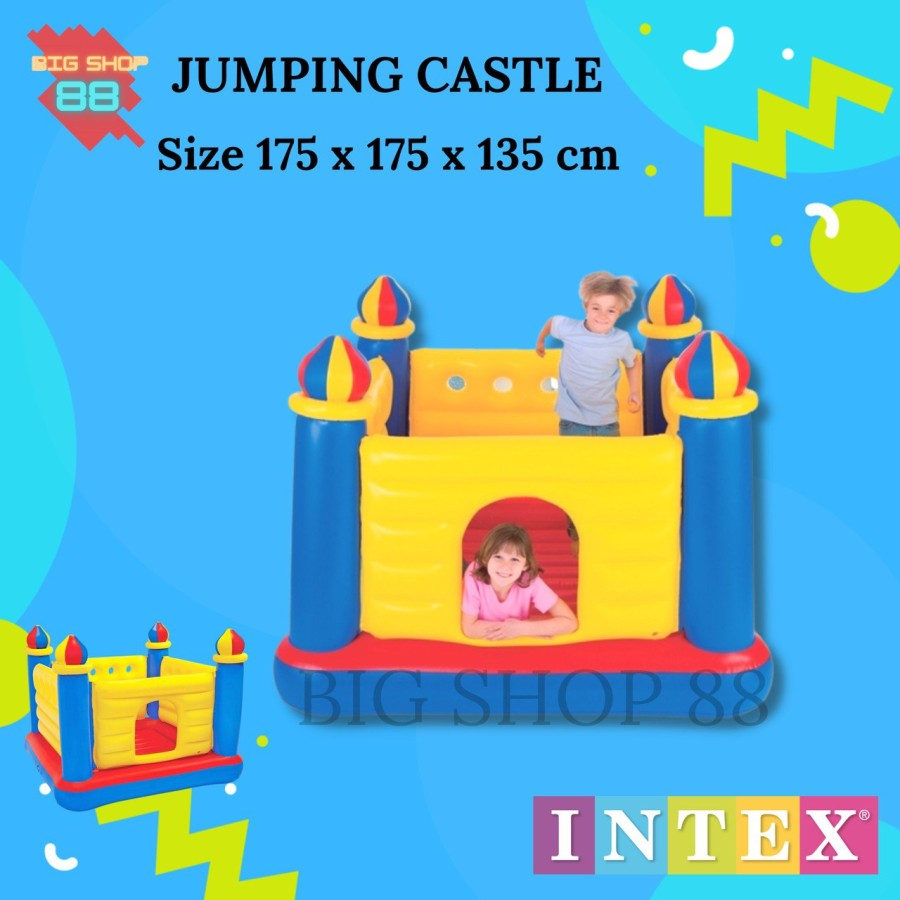 Jual MAINAN ANAK TENDA ISTANA BALON INTEX INFLATABLE BOUNCER JUMPING ...
