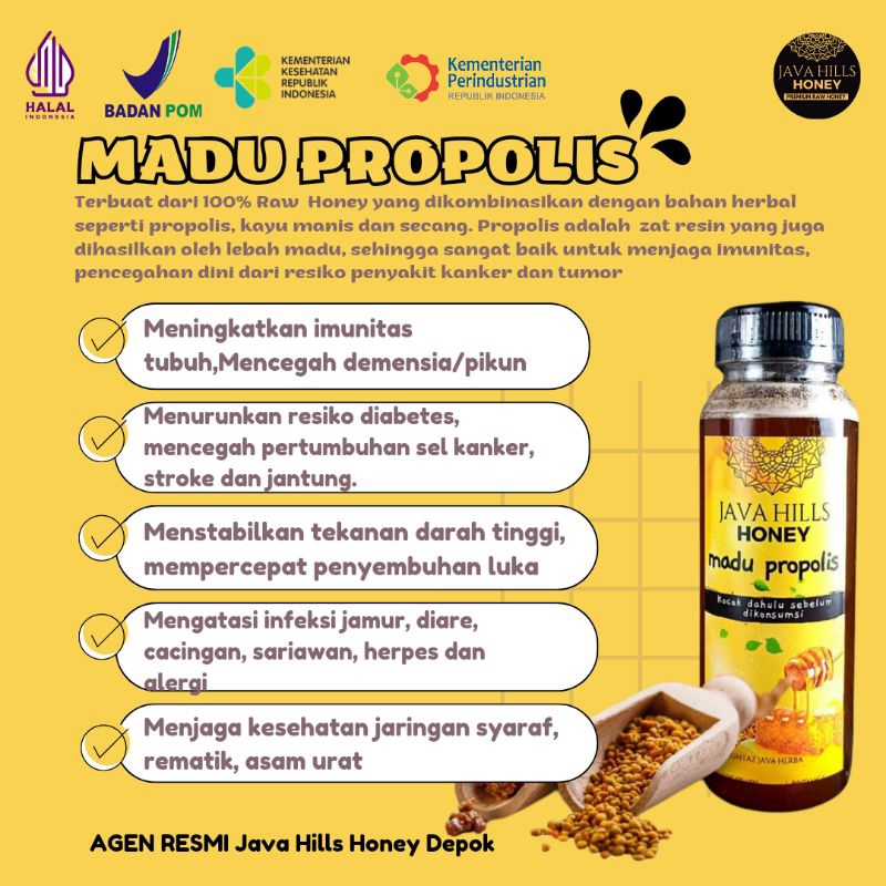 Jual FREE JAHE MERAH MADU PROPOLIS 320GR Java Hills Honey mumtaz java ...