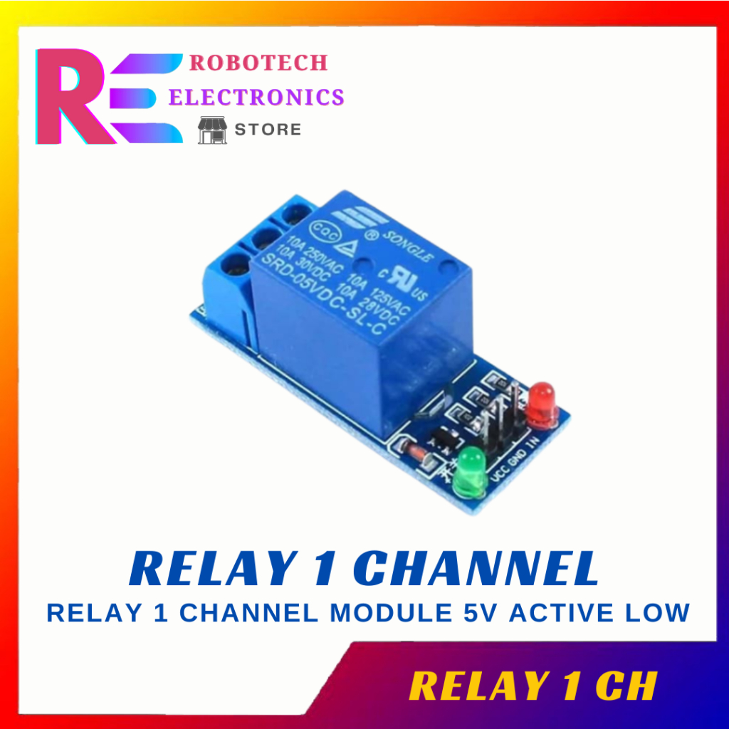 Jual MODUL RELAY 1 CHANNEL 5V (Arduino) | Shopee Indonesia