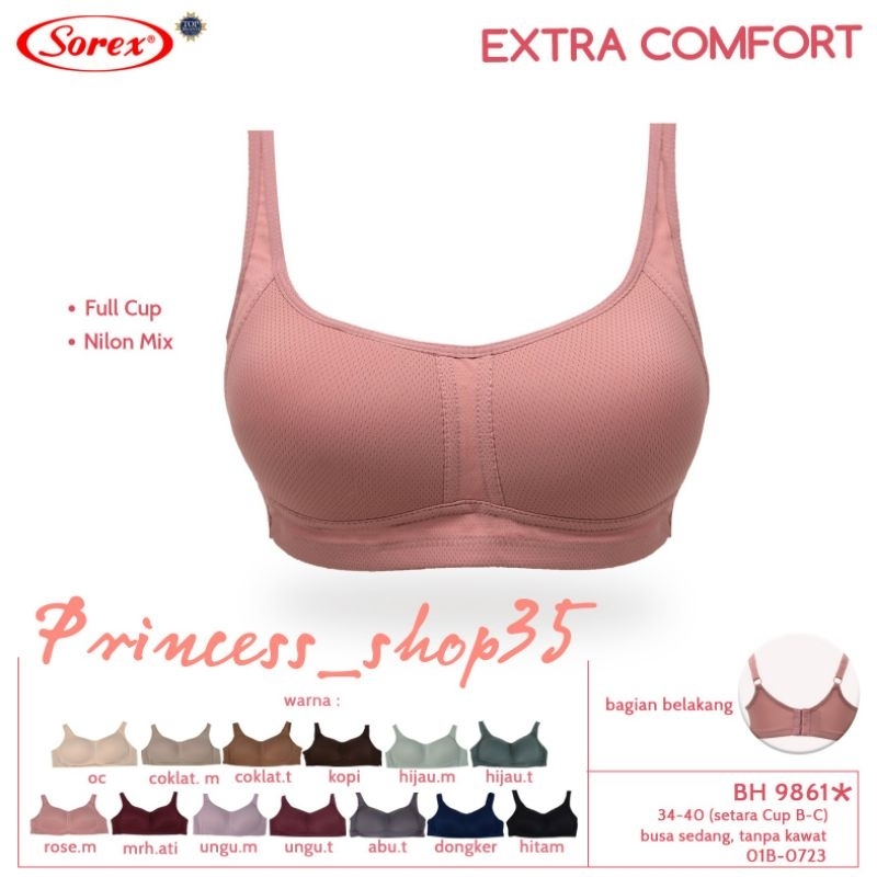 Jual Sorex Bra Bh Sorex 9861 Tanpa Kawat Busa Tipis Kait 2 Bh Sorex