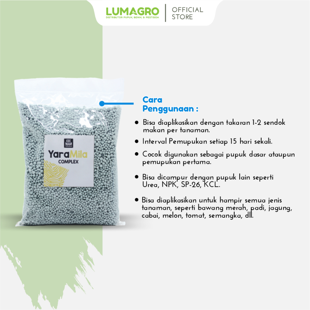 Jual Pupuk YaraMila Complex 500gr Repack Meningkatkan Toleransi Tanaman ...