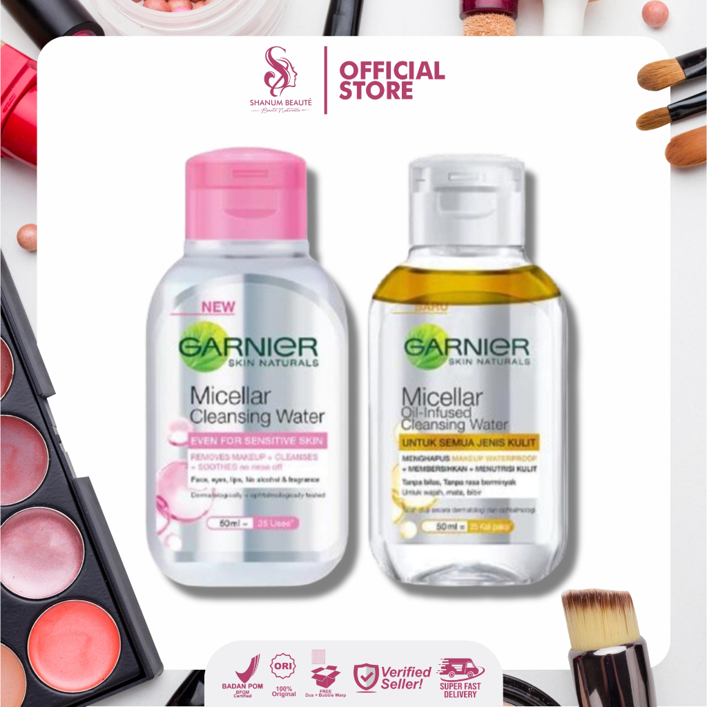 Jual Garnier Micellar Cleansing Water & Oil Cleansing Oil Micellar