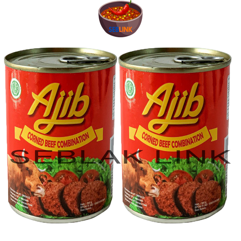 Jual Ajib Kornet Daging Sapi Isi 340g Shopee Indonesia