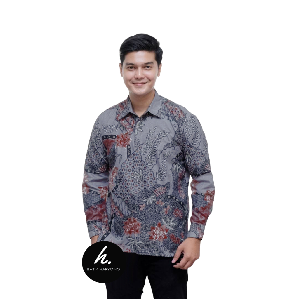 Jual Baju Kemeja Batik Pria Dewasa Seragam Murah Lengan Panjang Modern ...