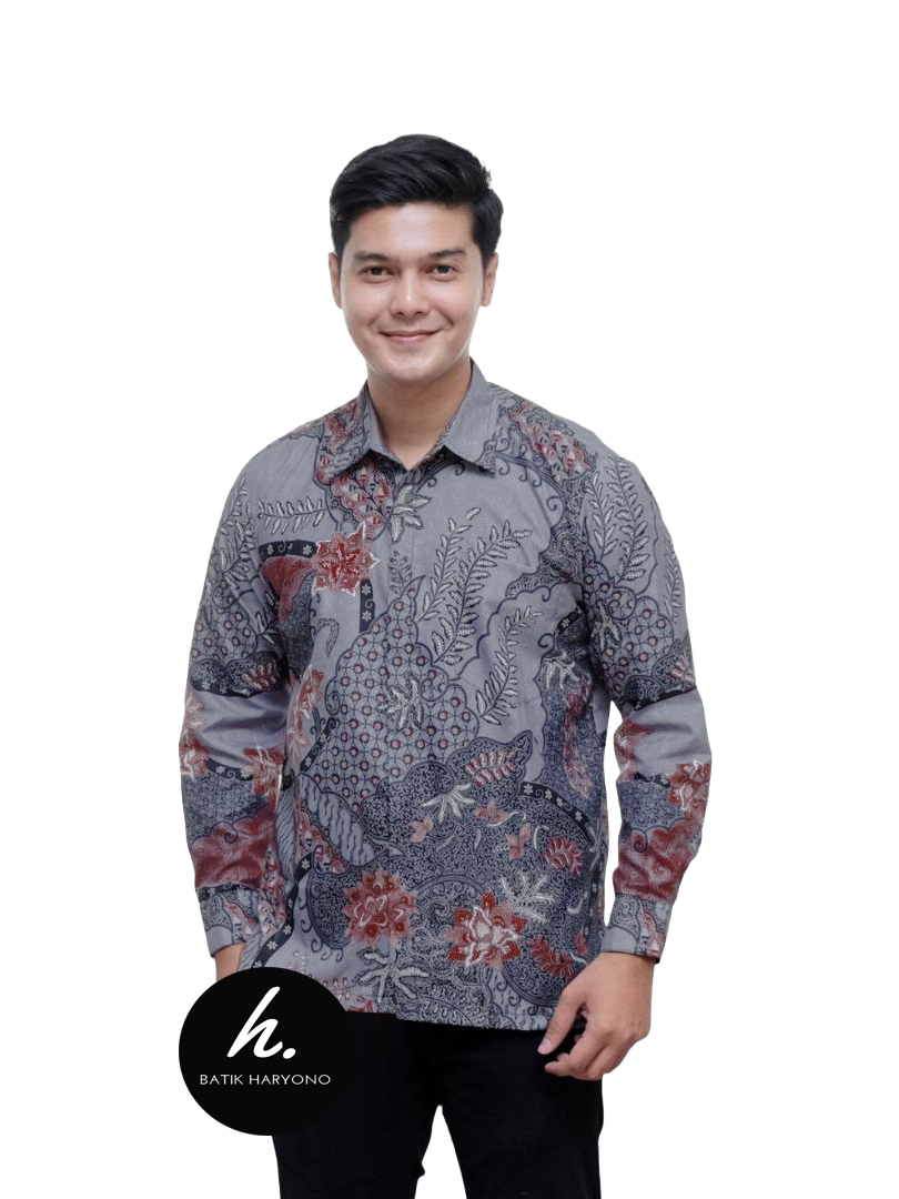 Jual Baju Kemeja Batik Pria Dewasa Seragam Murah Lengan Panjang Modern ...