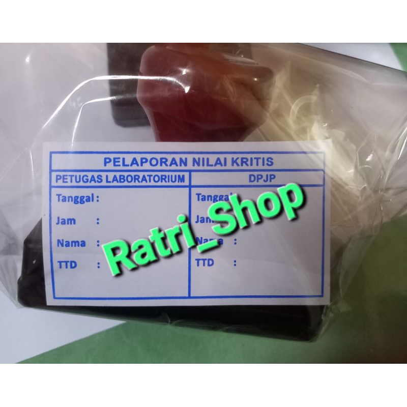 Jual Stempel PELAPORAN NILAI KRITIS Stempel Otomatis 4,3x7,8 Cm ...