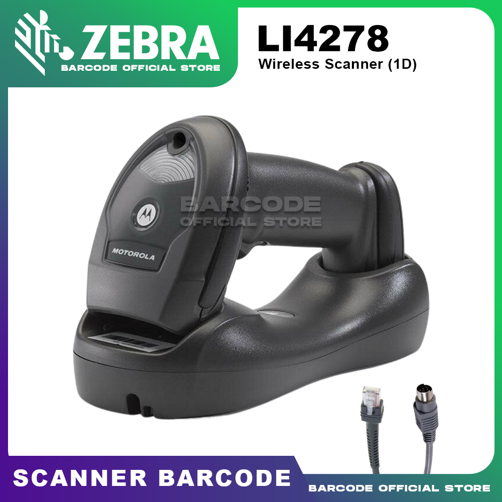 Jual Motorola Zebra Symbol LI4278 / LI 4278 Scanner Barcode Wireless 1D ...