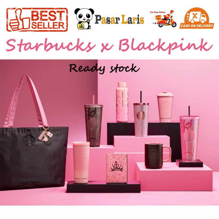 Jual READY STOCK Tumbler Starbucks x Blackpink Studded Stainless Bottle