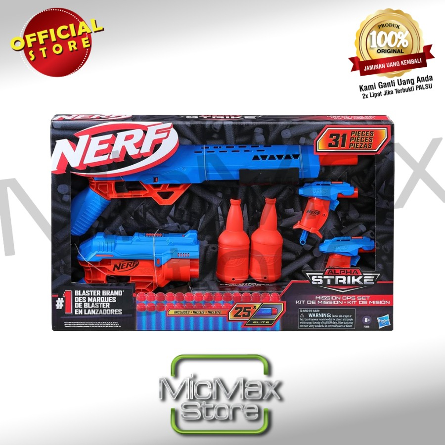 Jual Nerf Alpha Strike 2.0 Mission Ops Set Blaster F2556 | Shopee Indonesia