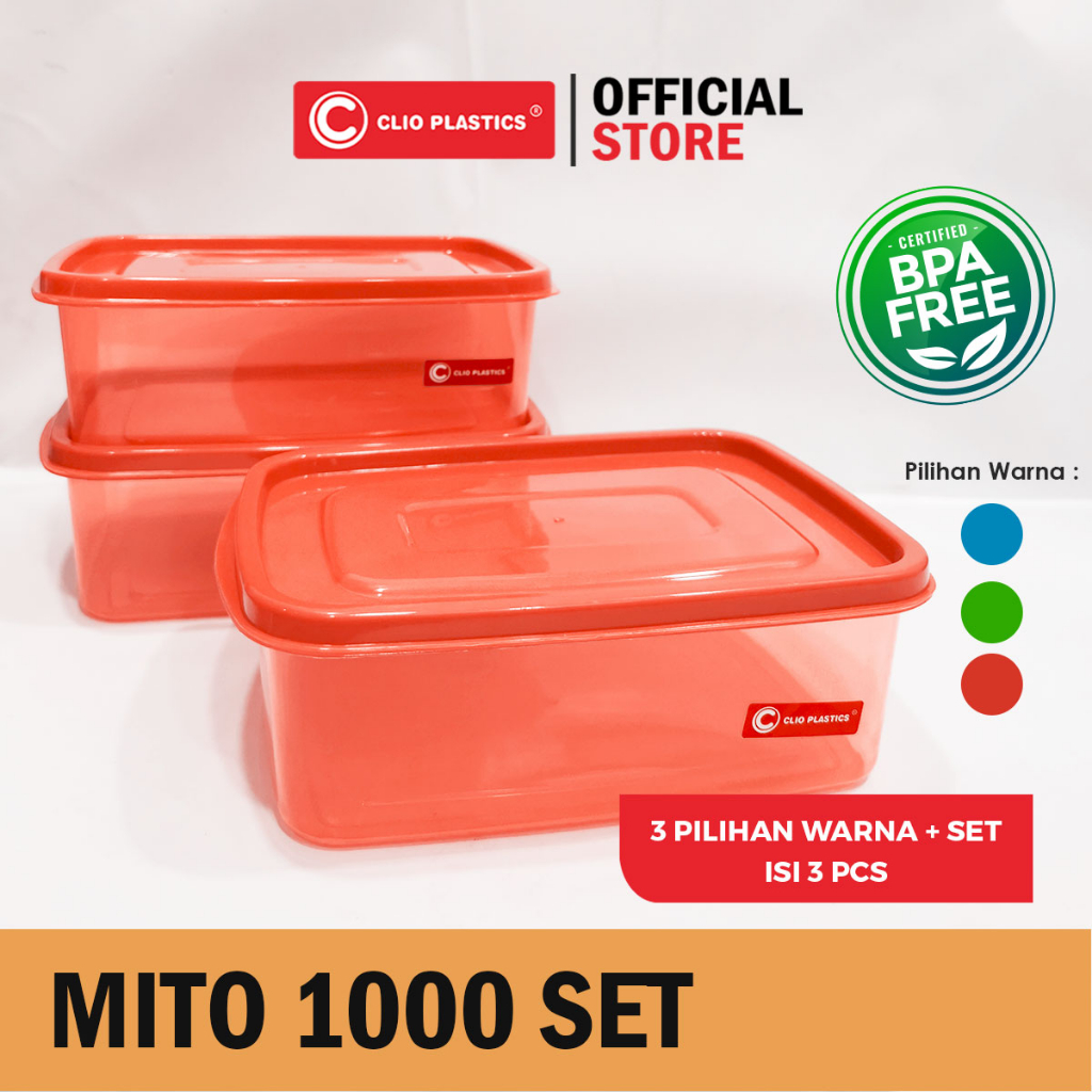 Jual Sealpack Mito Set Ml Isi Pcs Toples Food Container Clioplastics Shopee Indonesia