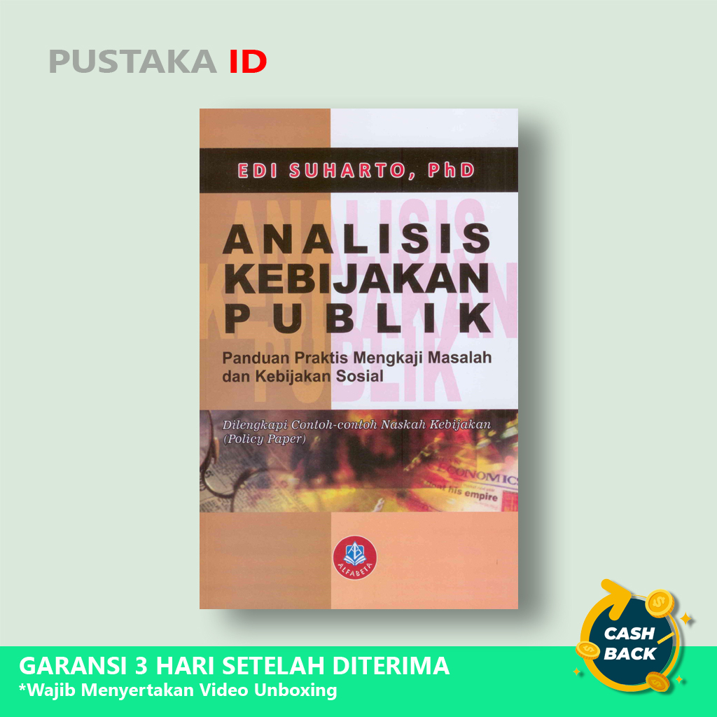 Jual Buku Analisis Kebijakan Publik Panduan Praktis Mengkaji Masalah