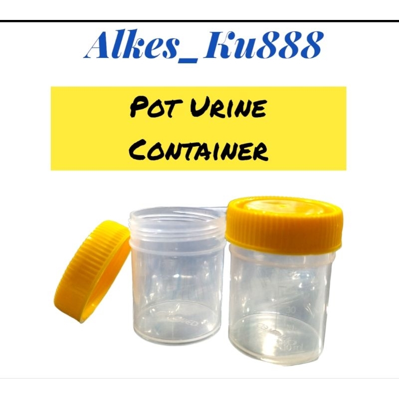 Jual Pot Urine Container Tutup Kuning 60ml | Shopee Indonesia