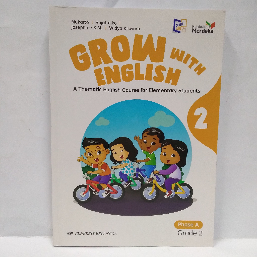 Jual BUKU PELAJARAN KURIKULUM MERDEKA GROW WITH ENGLISH PHASE A KELAS 2 ...