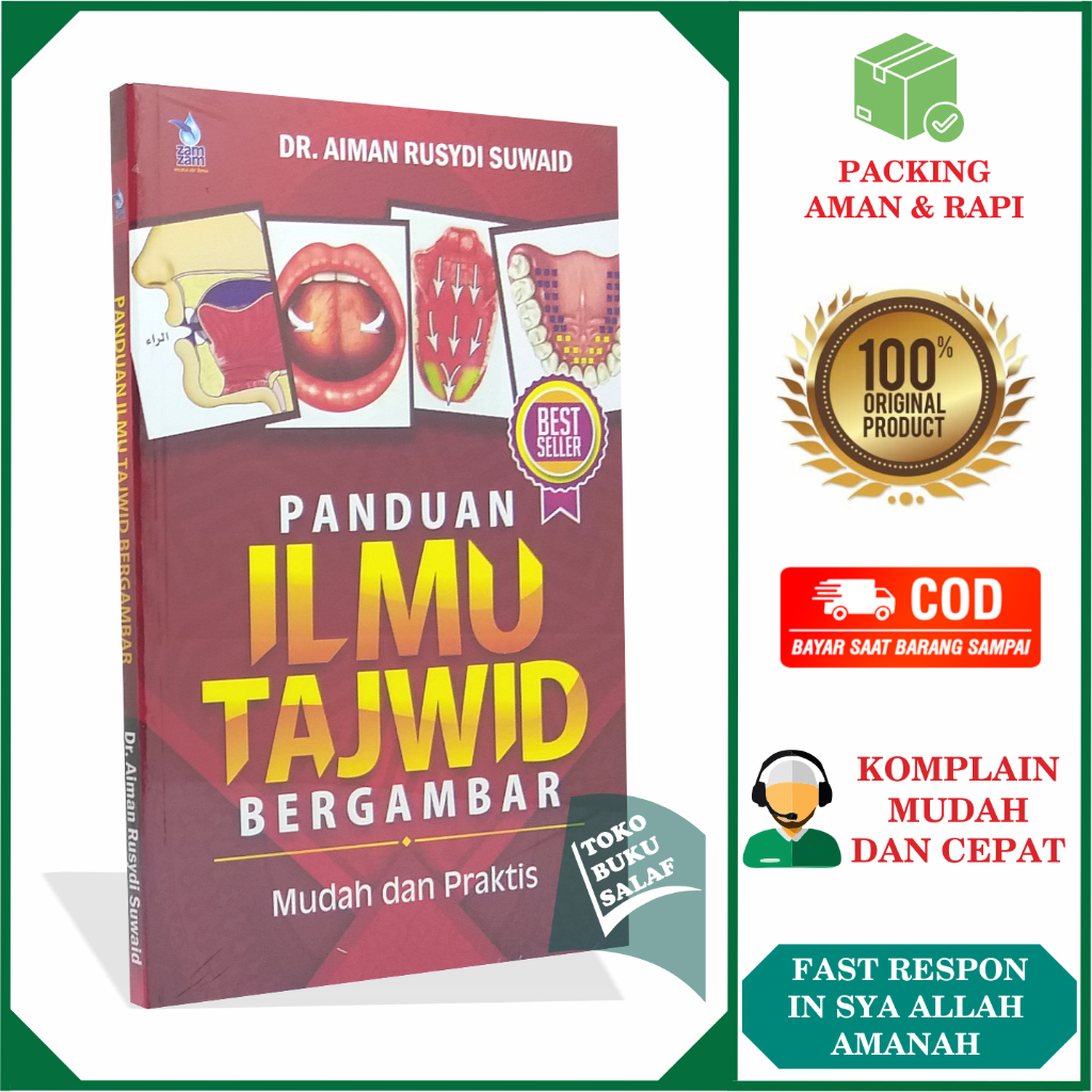 Jual Panduan Ilmu Tajwid Bergambar Mudah Dan Praktis Karya Aiman Rusydi ...