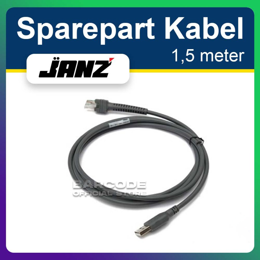 Jual Kabel Power USB RJ45 Scanner Barcode Janz DS1001 1.5m Asli ...