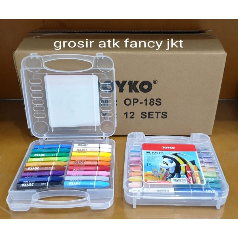 Jual OP 18S Crayon Krayon Minyak Oil Pastel Joyko 18 Warna Joyko OP18S