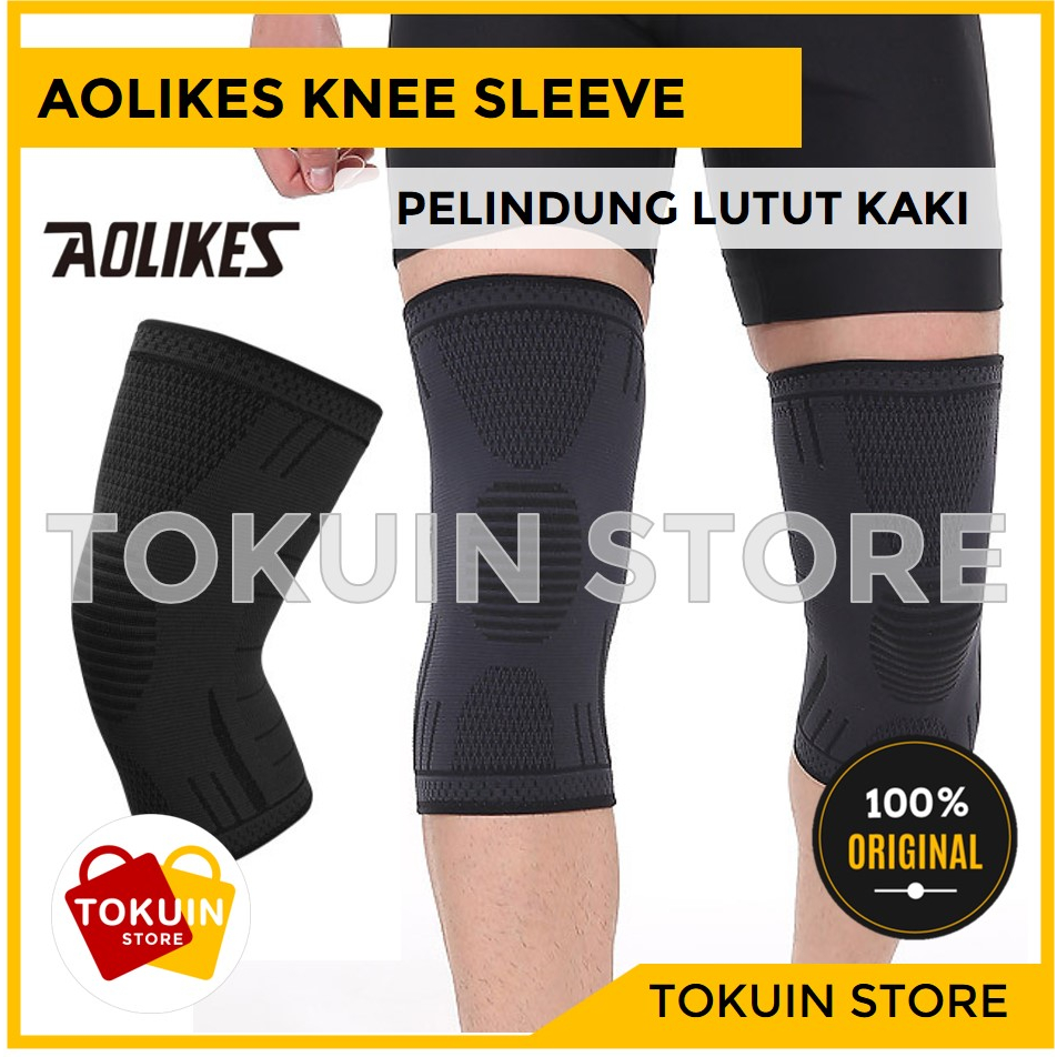 Jual Aolikes Knee Sleeve Support Pad Wrap Deker Lutut Kaki Leg Guard