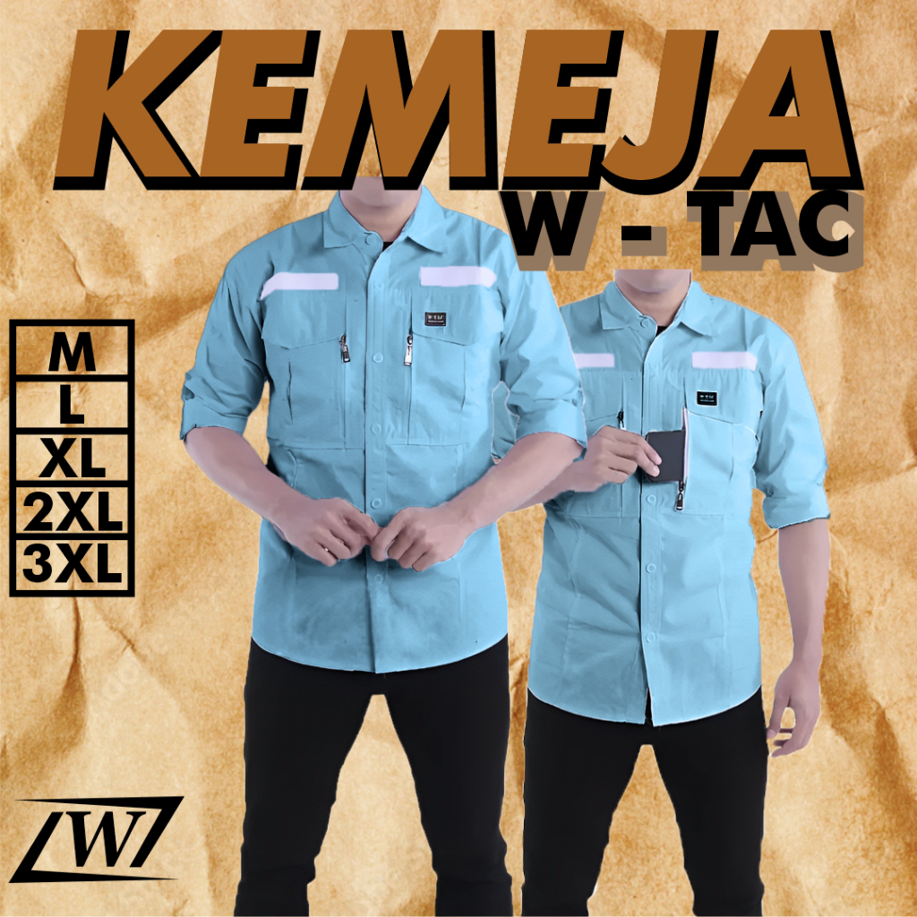 Jual [Custom Bordir] Kemeja Tactical W-Tac Outdoor Lengan Pendek Pria ...