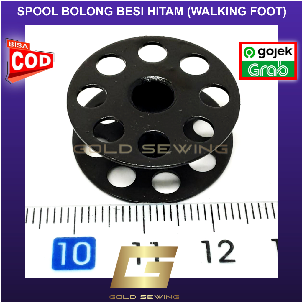 Jual Spul Spool Bobbin Spool Bolong Besi Hitam Walking Foot Mesin Jahit ...