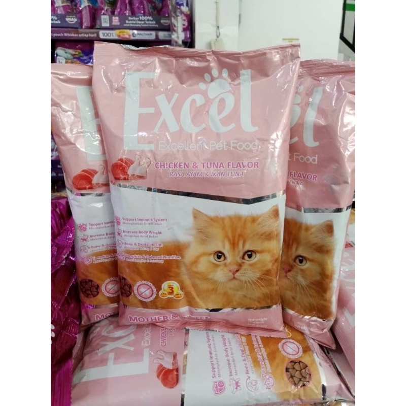Jual Excel Kitten 500gr × 20Pcs Makanan Anak Kucing Excel Kitten ...