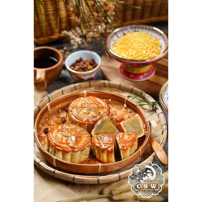 Jual Mooncake CSW Palembang Vegetarian TauYung Durian/Telur (Box = 4 ...