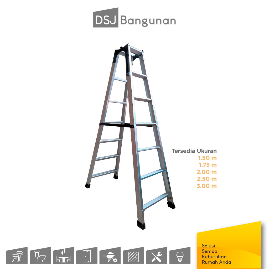 Jual Sriwijaya Tangga Aluminium Tangga Lipat | Shopee Indonesia
