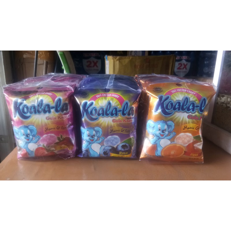 Jual Koala-La cotton Candy bundling 10 pak .Rasa Orange | Shopee Indonesia