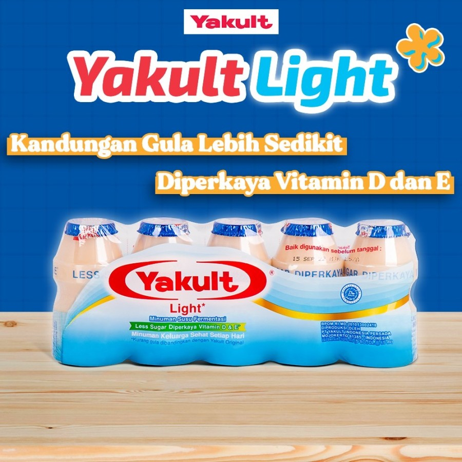 Jual Yakult Light Less Sugar Minuman Susu Fermentasi Probiotik Isi 5 Pcs Shopee Indonesia 9855