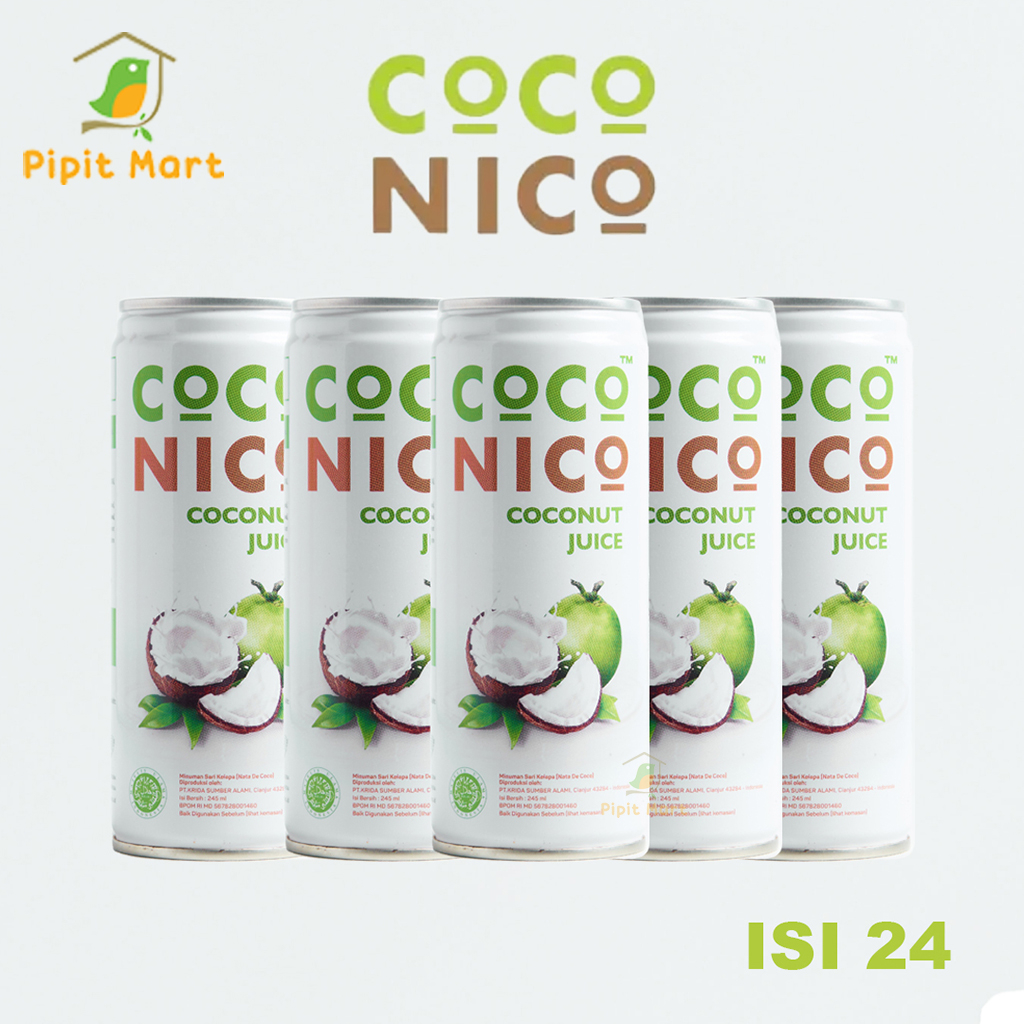 Jual Coco Nico Coconut Juice Minuman Jus Kelapa Minuman Sari Kelapa Nata De Coco Isi 24 Shopee 8046