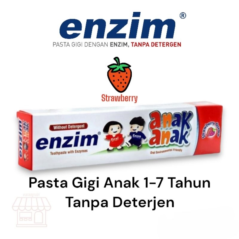 Jual Enzim Pasta Gigi Anak Rasa Strawberry | Shopee Indonesia